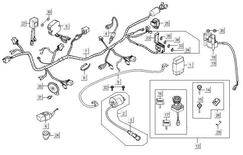 Wiring harness Kymco MXU 300R