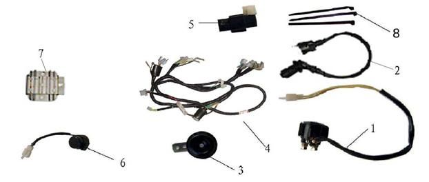 Wiring harness China LX anthracite