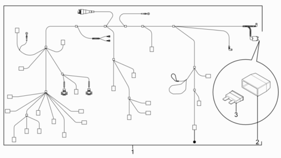 Piaggio Typhoon 50 2-stroke Euro 3 2011 wiring harness
