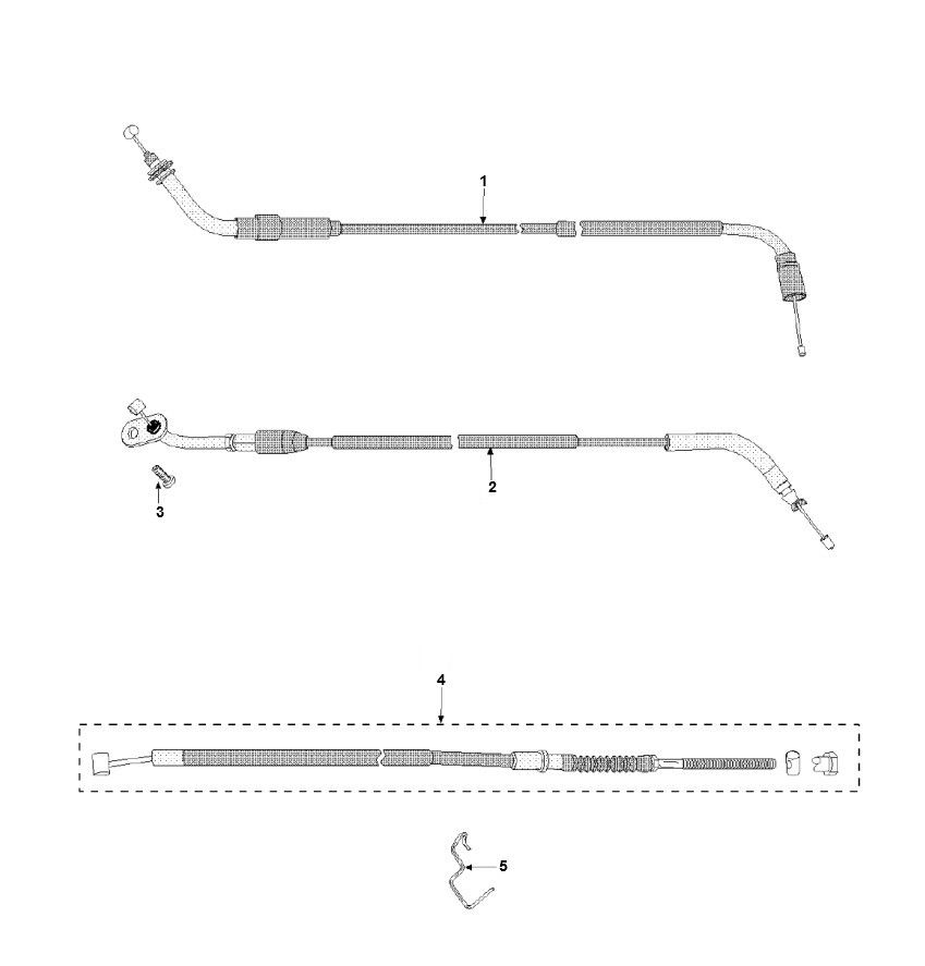 Cables Peugeot Speedfight 3 AC 2-Stroke