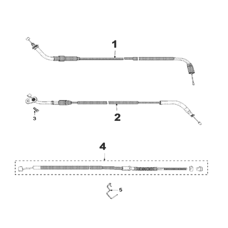 Cables Peugeot Speedfight 3 AC Red