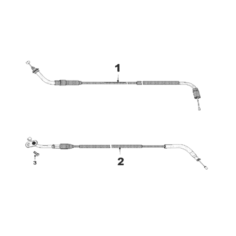 Cables Peugeot Speedfight 3 LC red