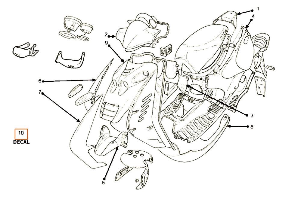 Kapdelen 2 Beta Ark LC skull 2010 2-stroke