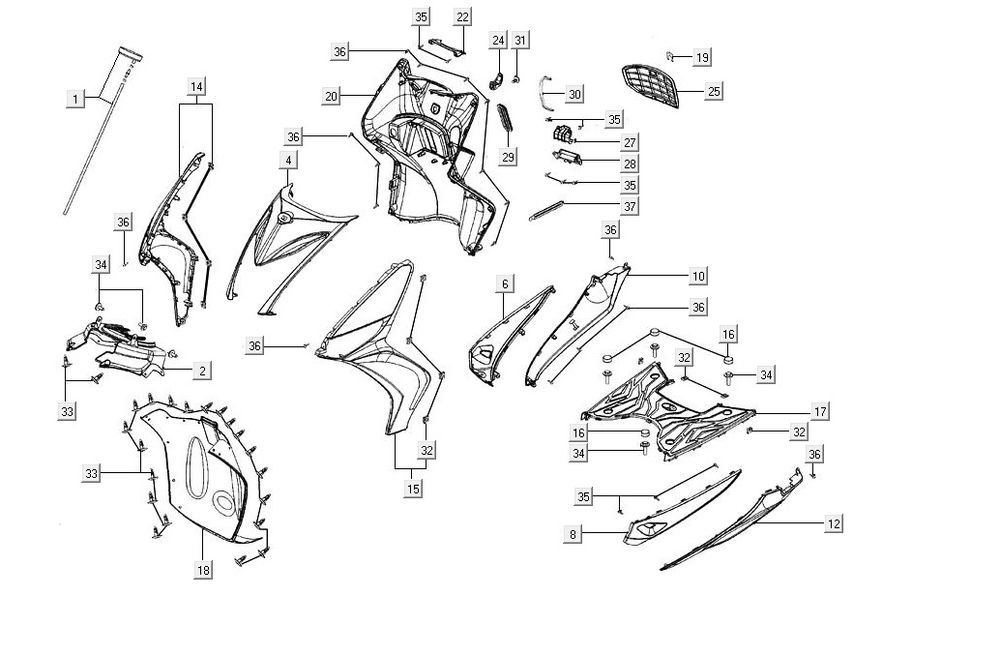 hoods AGILITY 16+ 4T 125 Matte Metallic Silver