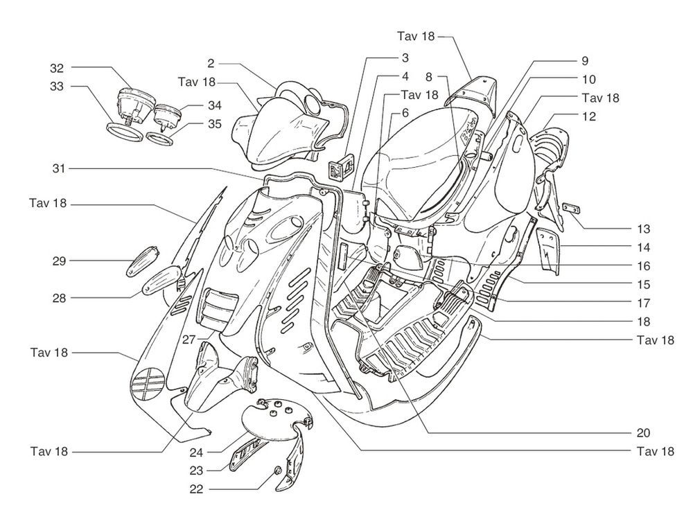 Kapdelen Beta Ark-tribe LC orange 2009 2-stroke