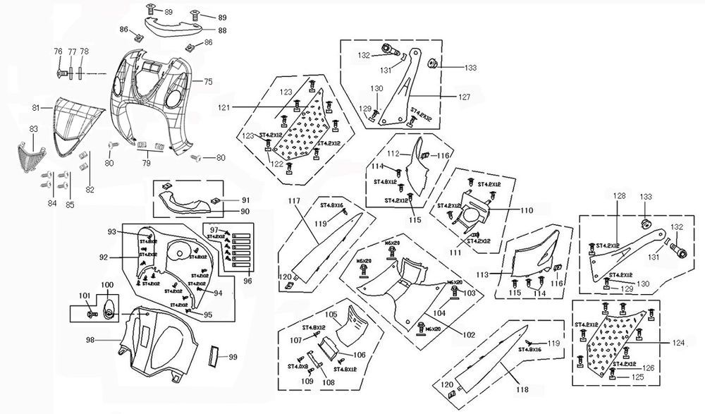 China Retro Extra matt black-Kapdelen-China-Retro-Extra-mat-zwart