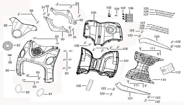 Body panels Edwards Tomorrow Legend 50 4T AC matte anthracite