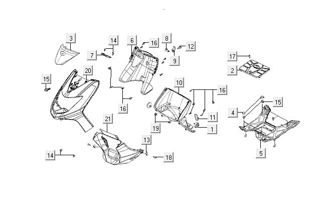 Hoods Kymco VP50 4t ac oak metallic
