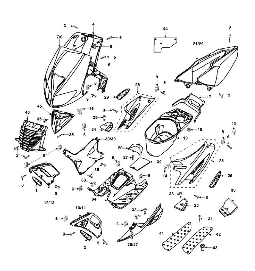 Hoods Peugeot Speedfight 2 LC E2 2-Stroke