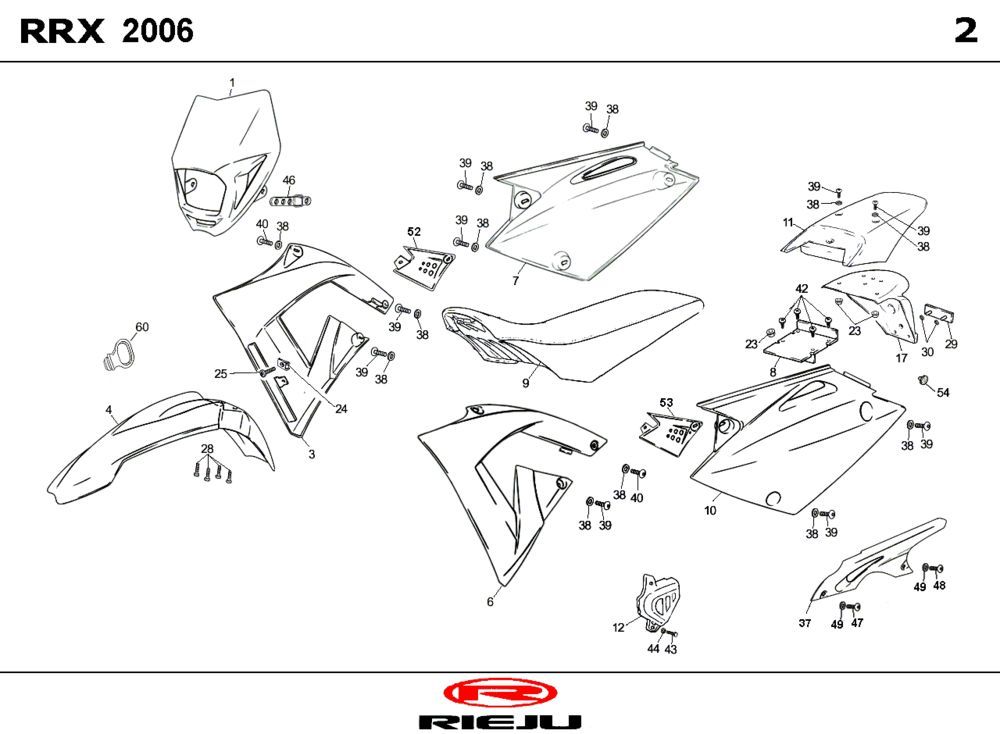 Hoods Rieju RRX red 2008 2-Stroke
