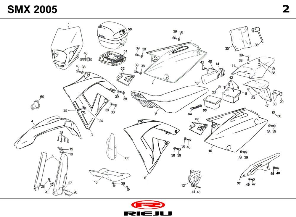 Hoods Rieju SMX red 2006 2-stroke