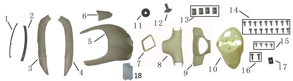 Cap parts for AGM E Nano