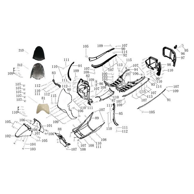 Cap parts for Agm Veterano matt grey