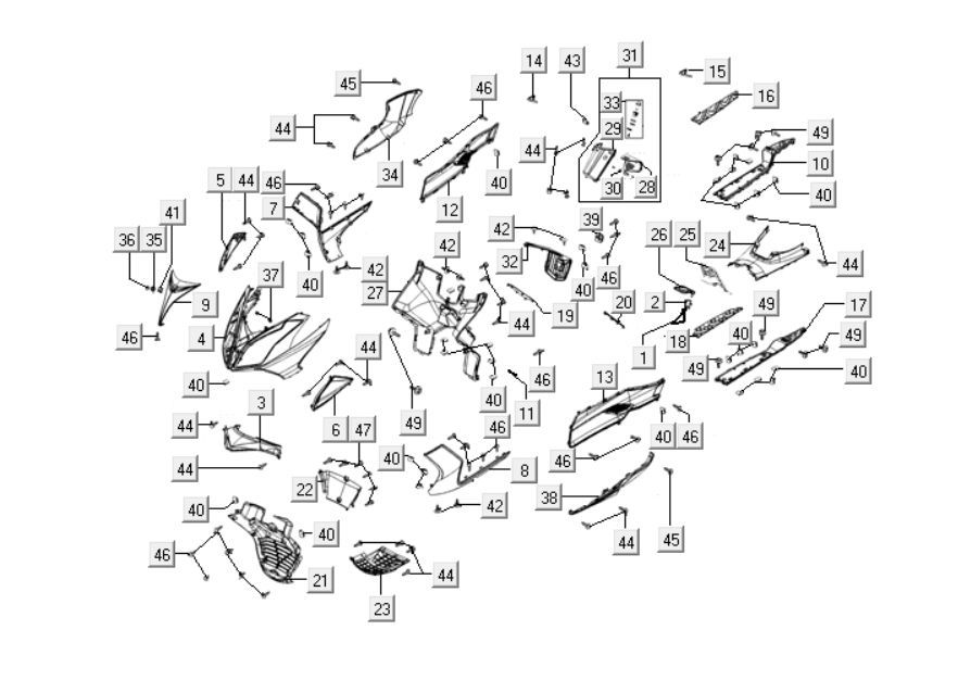 Front hairstyles Kymco Downtown 125i