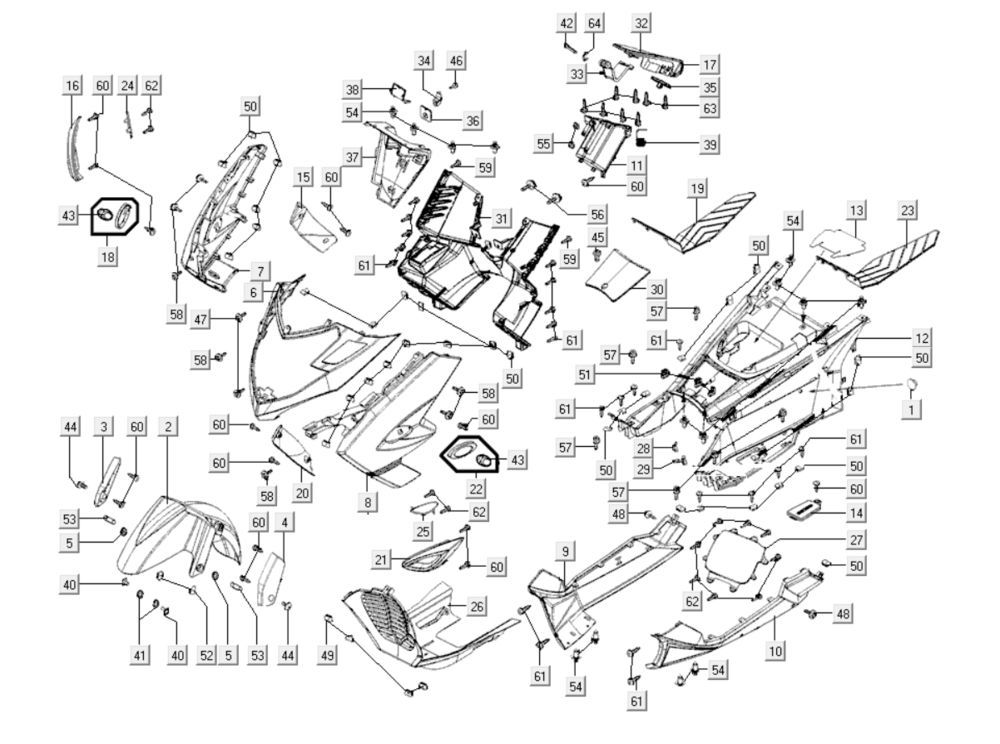 Front hairstyles Kymco Myroad 700i