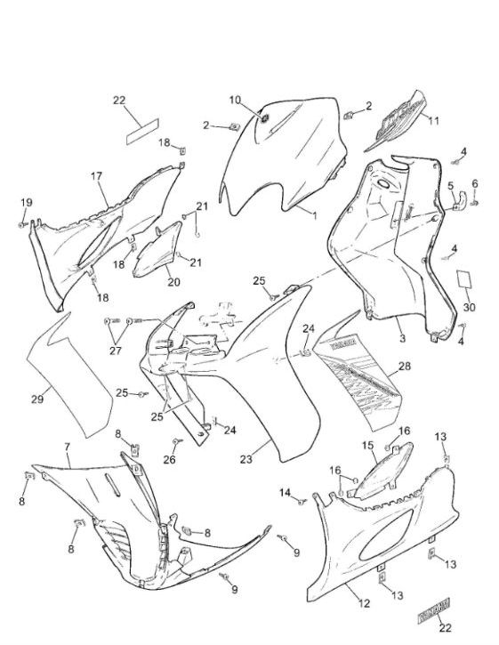Covers Yamaha Jog-R LC 2-stroke