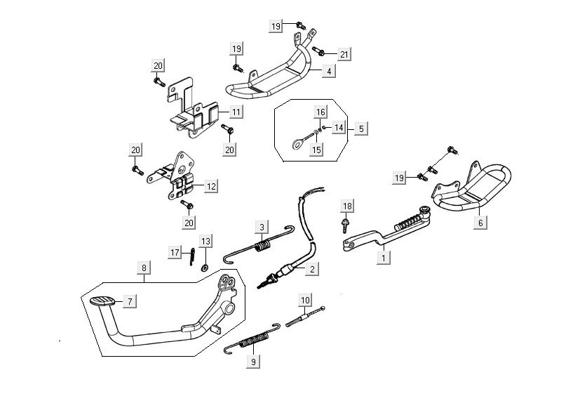 Kickstarter Kymco Maxxer 90 Black