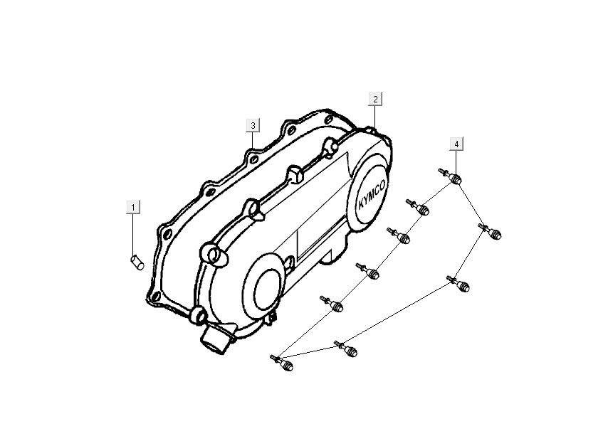Kickstarter hood Kymco Super9 ac om matt black yellow