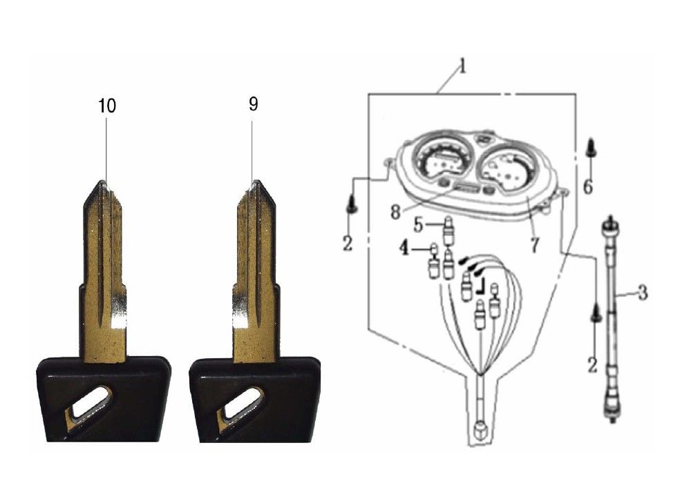 Speedometer Generic Cracker red 2009 2-stroke 25