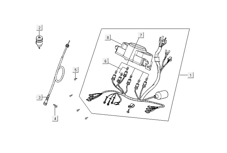 Speedometer Kymco Agility 12' 4-stroke black