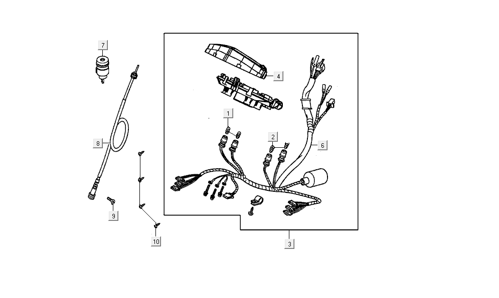 Speedometer Kymco Agility Delivery 4-stroke euro4 black