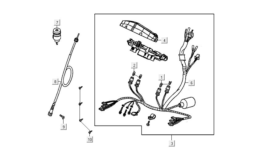 Speedometer Kymco Carry 4-stroke white