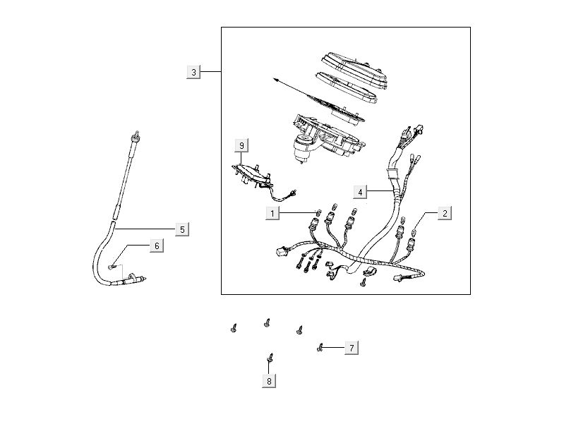 Speedometer Kymco City 16' 4-stroke white