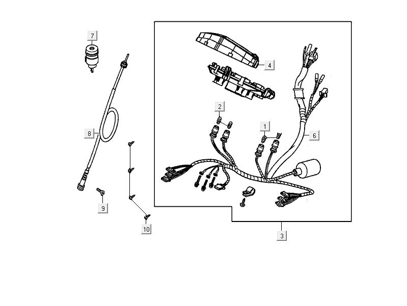 Speedometer Kymco Delivery 4-stroke black