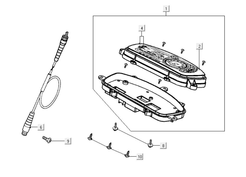 Speedometer Kymco New Dink 200i