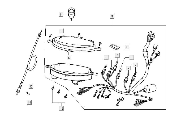 Speedometer Kymco Vitality 4t ac diamond-black