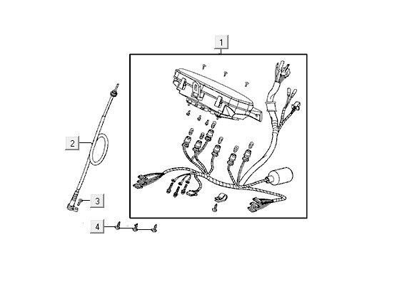 Speedometer Kymco VP50 4t ac techo silver