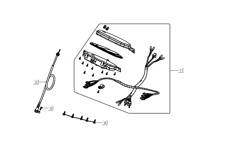 Speedometer Kymco VP50i injection euro 4 renault brown