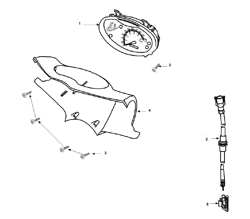 Speedometer Peugeot Vivacity 2 E2 2-Stroke