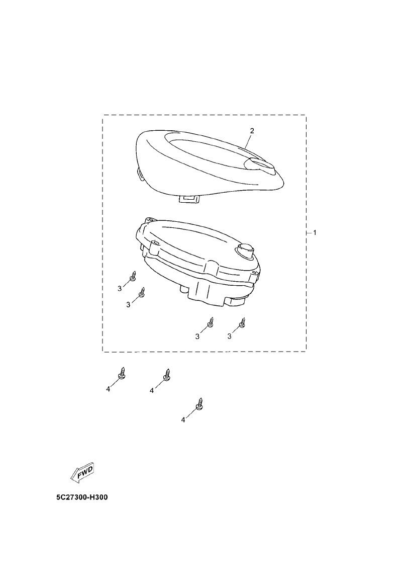 Speedometer Yamaha Neo's 4-stroke (after 2008)