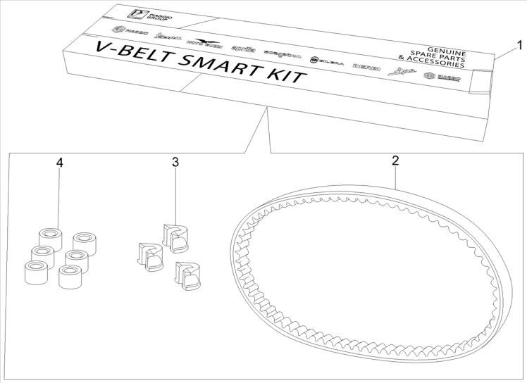 Transmission kit Gilera Runner 200cc VXR 4-stroke 2006