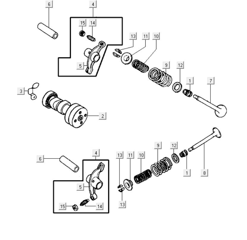 Valves - Camshaft Kymco K-Pipe 125cc