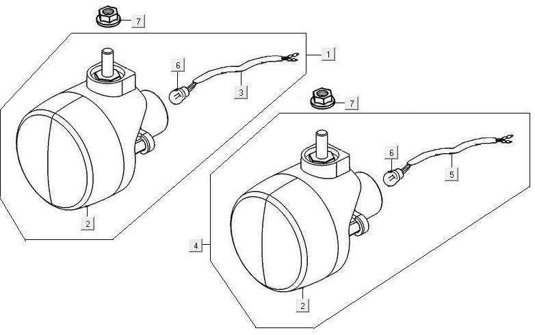 Indicator light Kymco MXU 300R