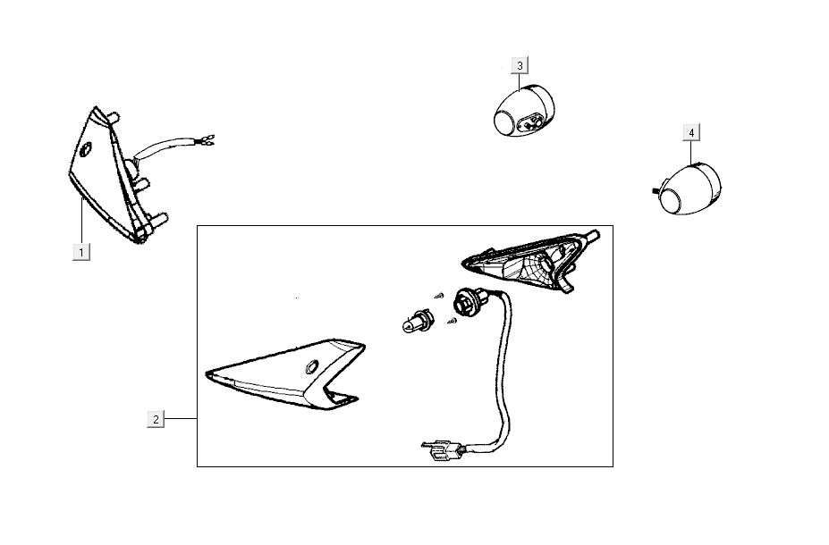 Indicator Kymco Agility Delivery 4-stroke euro4 black