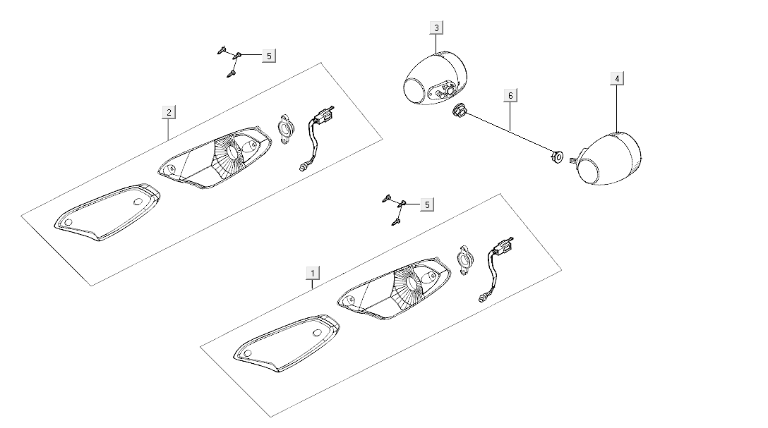 Indicator kymco agility FR 12' 4-stroke euro4 black