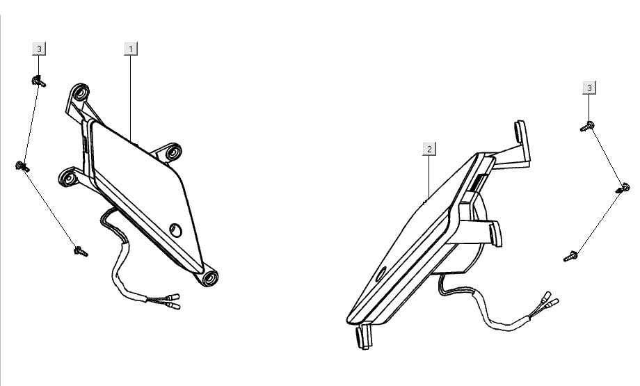 Indicator light for Kymco Super 8 Street 4-stroke blue