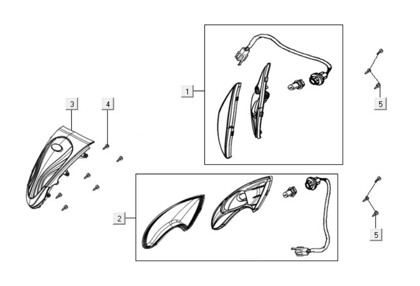 Front flashing light Kymco People One 125i