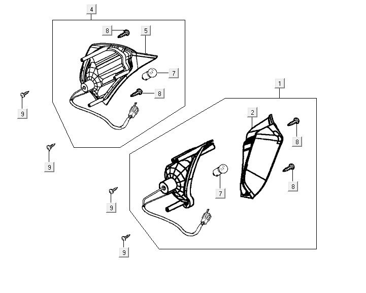 Front turn signals Kymco Vitality 50 4T AC anthracite