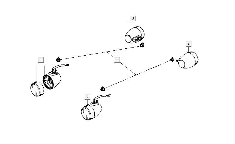 Indicators Kymco Carry 4-stroke injection euro4 gloss black