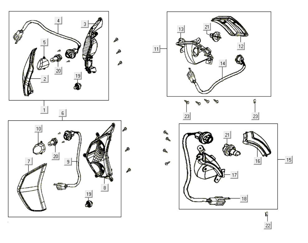 Indicators Kymco Like 200i Black
