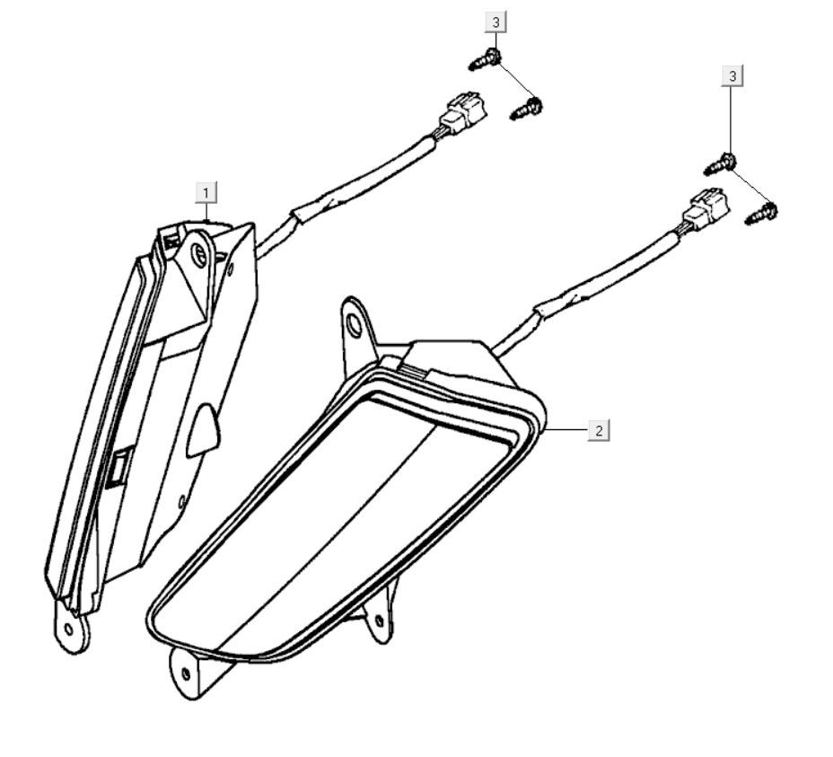 Turn signal lights Kymco Myroad 700i
