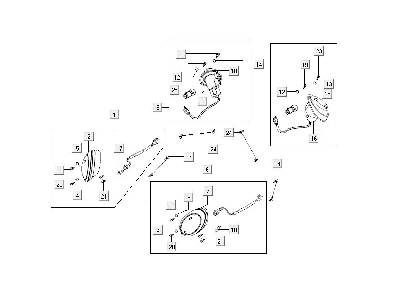 indicators Kymco Sento 4-stroke brown