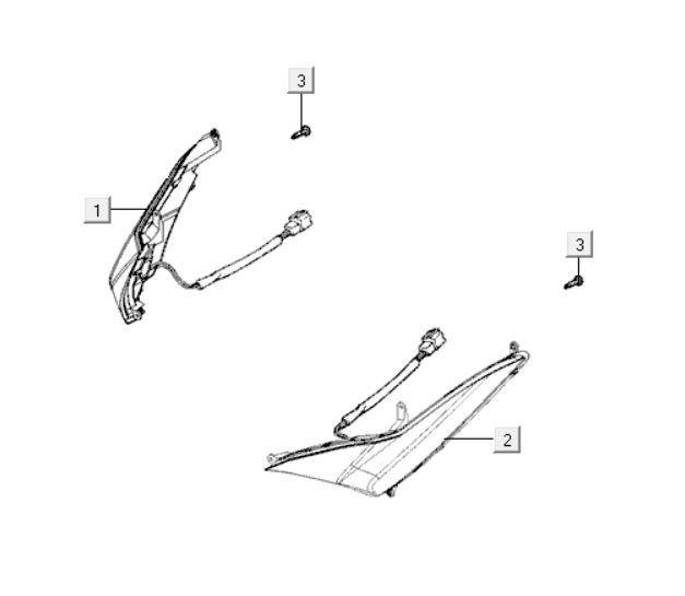 Indicators Kymco Xciting 400i Matt Black