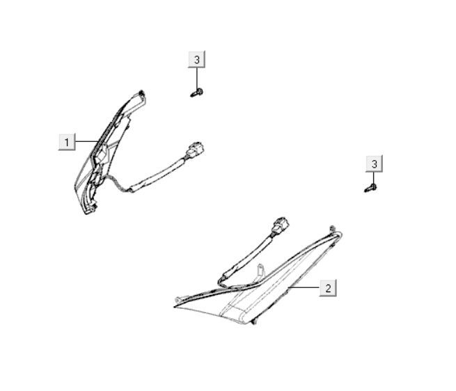 Indicators Kymco Xciting 400i Pearly Black