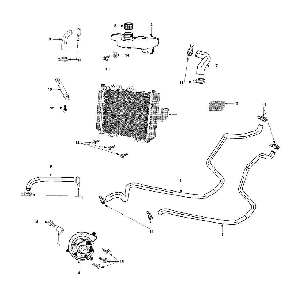 Cooling Peugeot Speedfight 3 LC 2-Stroke