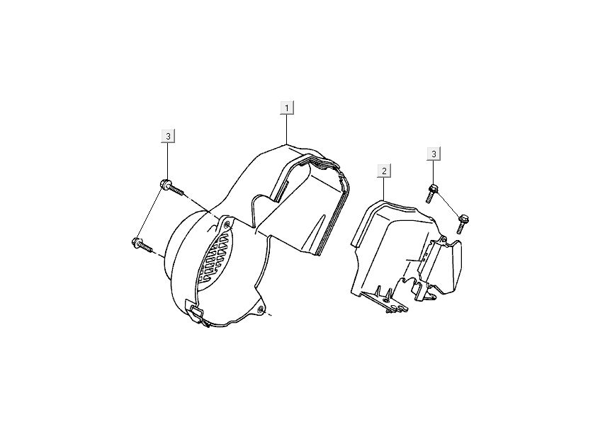 Cooling caps Kymco DJ 2-stroke Black